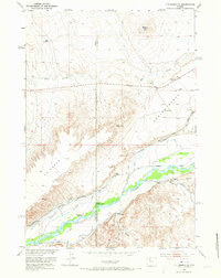 Download a high-resolution, GPS-compatible USGS topo map for Y U Bench NE, WY (1973 edition)