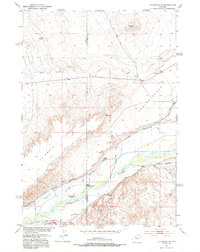 Download a high-resolution, GPS-compatible USGS topo map for Y U Bench NE, WY (1991 edition)