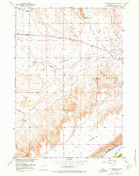 Download a high-resolution, GPS-compatible USGS topo map for Y U Bench NW, WY (1976 edition)
