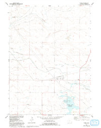 Download a high-resolution, GPS-compatible USGS topo map for Yoder, WY (1993 edition)