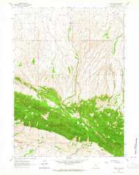 Download a high-resolution, GPS-compatible USGS topo map for Youngs Pass, WY (1964 edition)