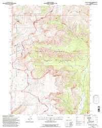 Download a high-resolution, GPS-compatible USGS topo map for Younts Peak, WY (1997 edition)