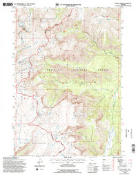 Download a high-resolution, GPS-compatible USGS topo map for Younts Peak, WY (1991 edition)