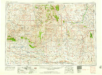 preview thumbnail of historical topo map of Natrona County, WY in 1958