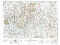 preview thumbnail of historical topo map of Natrona County, WY in 1955