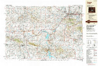 preview thumbnail of historical topo map of Casper, WY in 1988