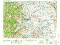 1955 Map of Cody, WY, 1969 Print