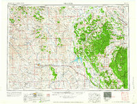 preview thumbnail of historical topo map of Gillette, WY in 1958