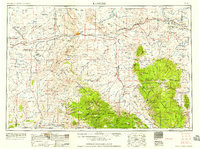 1958 Map of Baggs, WY