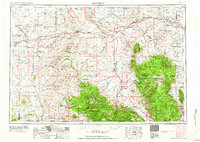 1958 Map of Rawlins, WY