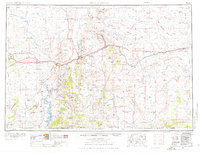 1954 Map of Arrowhead Springs, WY, 1976 Print