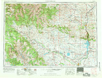 1955 Map of Thermopolis, WY, 1969 Print