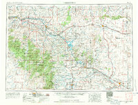 1954 Map of Hartville, WY, 1963 Print