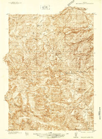 Download a high-resolution, GPS-compatible USGS topo map for Moccasin Lake, WY (1937 edition)