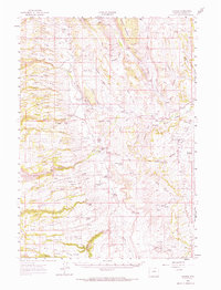 Download a high-resolution, GPS-compatible USGS topo map for Barnum, WY (1971 edition)