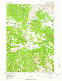 preview thumbnail of historical topo map of Park County, WY in 1956