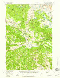 Download a high-resolution, GPS-compatible USGS topo map for Beartooth Butte, WY (1958 edition)