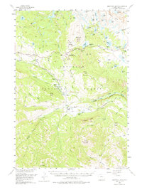 Download a high-resolution, GPS-compatible USGS topo map for Beartooth Butte, WY (1974 edition)