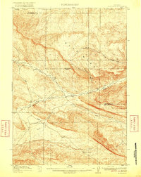 preview thumbnail of historical topo map of Hot Springs County, WY in 1916