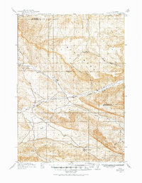 preview thumbnail of historical topo map of Hot Springs County, WY in 1914
