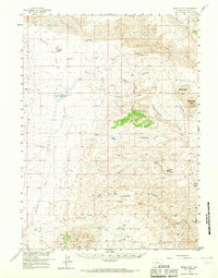 Download a high-resolution, GPS-compatible USGS topo map for Boars Tusk, WY (1967 edition)