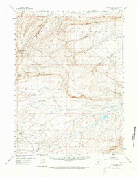 preview thumbnail of historical topo map of Carbon County, WY in 1956