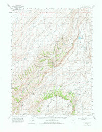 preview thumbnail of historical topo map of Carbon County, WY in 1956