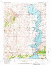 preview thumbnail of historical topo map of Sweetwater County, WY in 1966