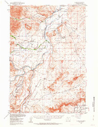 preview thumbnail of historical topo map of Park County, WY in 1950