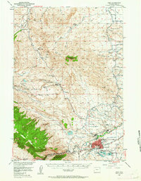 Download a high-resolution, GPS-compatible USGS topo map for Cody, WY (1962 edition)