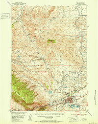 preview thumbnail of historical topo map of Cody, WY in 1951
