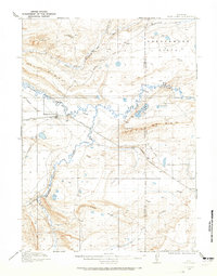 1915 Map of Medicine Bow, WY, 1965 Print