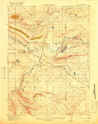 1918 Map of Medicine Bow, WY