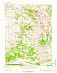 Download a high-resolution, GPS-compatible USGS topo map for Currant Creek Ranch, WY (1963 edition)
