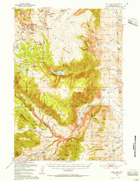 Download a high-resolution, GPS-compatible USGS topo map for Deep Lake, WY (1956 edition)