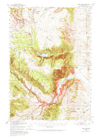 preview thumbnail of historical topo map of Park County, WY in 1950