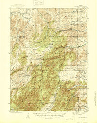 preview thumbnail of historical topo map of Esterbrook, WY in 1945