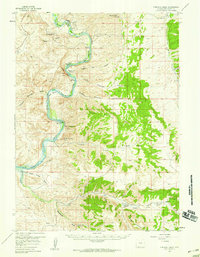 preview thumbnail of historical topo map of Sweetwater County, WY in 1957