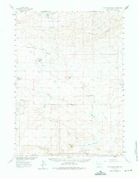 Download a high-resolution, GPS-compatible USGS topo map for Five Fingers Butte, WY (1975 edition)
