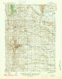Download a high-resolution, GPS-compatible USGS topo map for Fort Hill, WY (1947 edition)