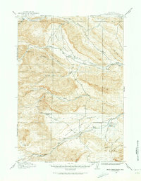 1913 Map of Grass Creek Basin, 1974 Print