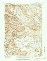 1913 Map of Grass Creek Basin, 1962 Print