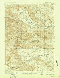 preview thumbnail of historical topo map of Hot Springs County, WY in 1915