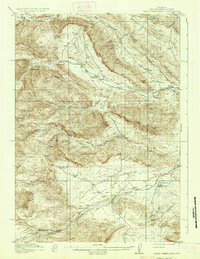 Download a high-resolution, GPS-compatible USGS topo map for Grass Creek Basin, WY (1937 edition)