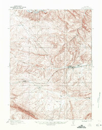 1914 Map of Hanna, WY, 1949 Print