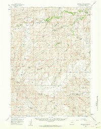 Download a high-resolution, GPS-compatible USGS topo map for Highland Flats, WY (1962 edition)