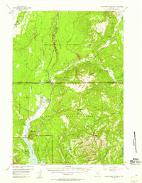 Download a high-resolution, GPS-compatible USGS topo map for Huckleberry Mountain, WY (1959 edition)