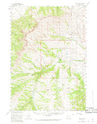 Download a high-resolution, GPS-compatible USGS topo map for Irish Rock, WY (1968 edition)