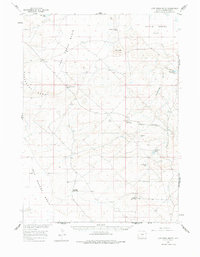 Download a high-resolution, GPS-compatible USGS topo map for Lost Creek Butte, WY (1978 edition)