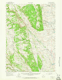 preview thumbnail of historical topo map of Johnson County, WY in 1963